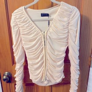 Mesh Ruched Top — PLT